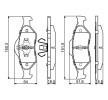 BOSCH Fren balatası seti 18, 5mm, gıcırtı önleyici plaka ile, piston klipsli — 2000 Ford Ka (9)