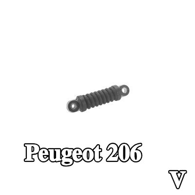 FEBI BILSTEIN مثبط الاهتزاز، حزام مضلع على شكل V — Peugeot 206