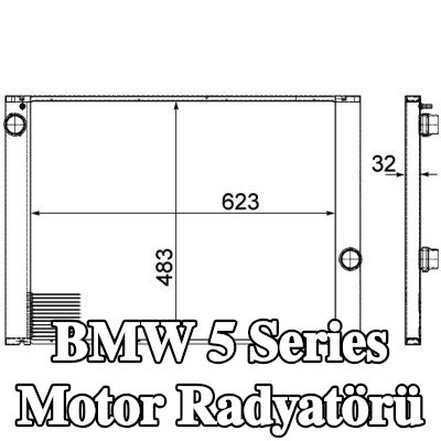 MAHLE Motor radyatörü — 2005 BMW 5 Series
