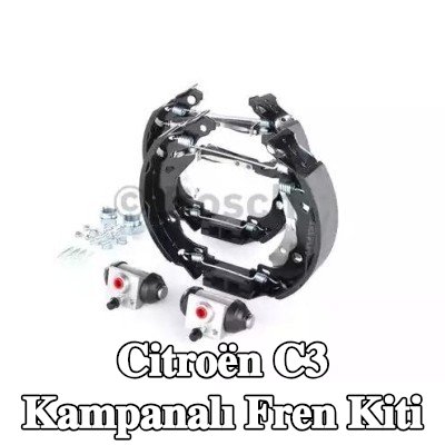 BOSCH Aksesuarları dahil tambur fren kiti, tekerlek fren silindiri ile — Citroën C3