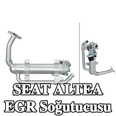 HELLA Contalar/sızdırmazlık elemanları ile EGR soğutucusu, EGR valfi olmadan — 2004 SEAT Altea