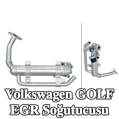 HELLA Contalar/sızdırmazlık elemanları ile EGR soğutucusu, EGR valfi olmadan — 2011 Volkswagen Golf