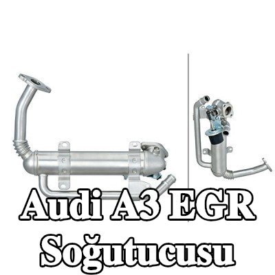 HELLA Contalar/sızdırmazlık elemanları ile EGR soğutucusu, EGR valfi olmadan — 2004 Audi A3