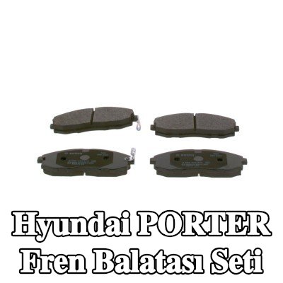 BOSCH Fren balatası seti 17mm, gıcırtı önleyici plaka ile — Hyundai Porter