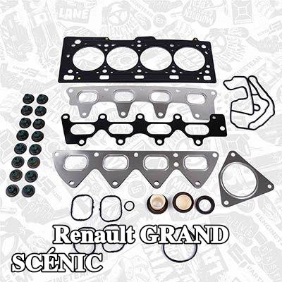 ET ENGINETEAM مجموعة حشيات, رأس الأسطوانة مع أختام صمامات — 2012 Renault Grand Scénic