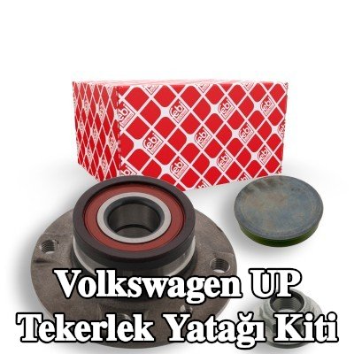 FEBI BILSTEIN Tekerlek yatağı kiti Arka Aks Sol, Arka Aks Sağ, Tekerlek göbeğine entegre tekerlek yatağı, ABS sensör halkalı, entegre manyetik sensör halkalı — Volkswagen Up