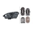 HELLA Far Sağ, D2S, D2S/H7, H7, PY21W, W5W, ampullü, parlak deşarj lambalı, ateşleyici ile, far seviyeleme motorlu, Gösterge Rengi: şeffaf — Mercedes-Benz Slk (2)