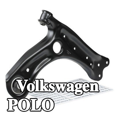 LEMFÖRDER ذراع التعليق للمحور الأمامي, السفلي, يمين, صفائح فولاذية, مع حامل مطاطي — 2012 Volkswagen Polo