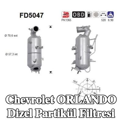 AS Dizel partikül filtresi — Chevrolet Orlando