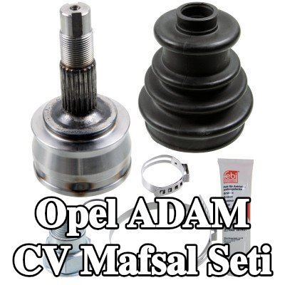 FEBI BILSTEIN Ön aks sol CV mafsal kiti, Ön Aks Sağ, Tekerlek Tarafı, somunlu, gres ile — Opel Adam