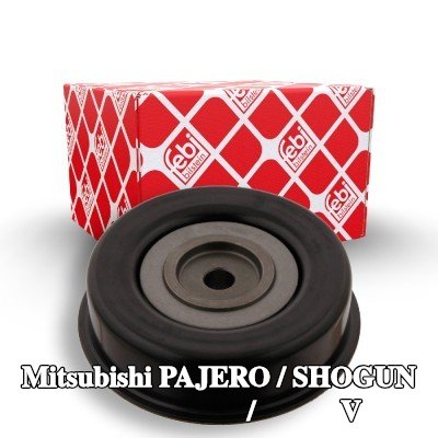 FEBI BILSTEIN بكرة الانحراف/التوجيه, V-ribbed belt Outer Diameter: 90mm — 2000 Mitsubishi Pajero / Shogun