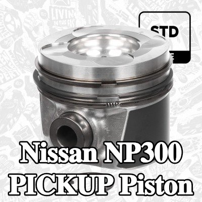 ET ENGINETEAM Piston segmanlı piston, piston segman taşıyıcısı ile — Nissan Np300 Pickup