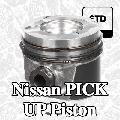 ET ENGINETEAM Piston segmanlı piston, piston segman taşıyıcısı ile — Nissan Pick Up