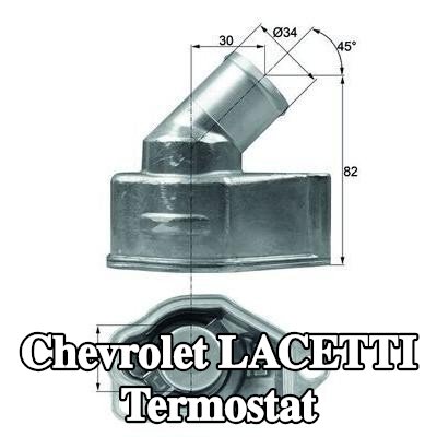 MAHLE Termostat 87°C, contalı/sızdırmaz — 2003 Chevrolet Lacetti