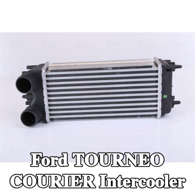 NISSENS Hızlı bağlantı parçası olmayan Intercooler, Sol konektör, açılı, Sağ konektör, açılı — 2016 Ford Tourneo Courier