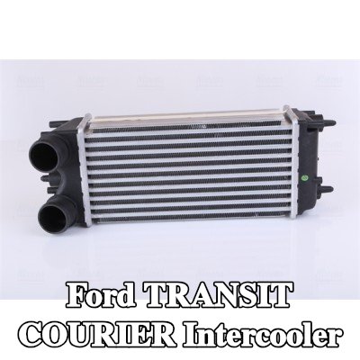 NISSENS Hızlı bağlantı parçası olmayan Intercooler, Sol konektör, açılı, Sağ konektör, açılı — 2016 Ford Transit Courier