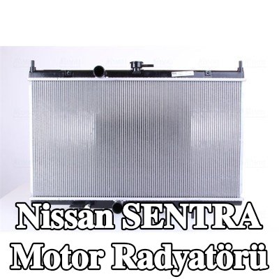 NISSENS Kapaksız motor radyatörü, genişletme deposu olmadan, contasız/sızdırmazlık elemanı olmadan — Nissan Sentra