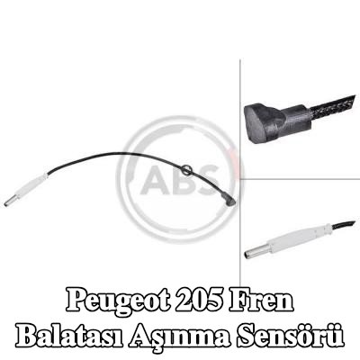 A.B.S. Fren balatası aşınma sensörü Ön Aks Sol, Ön Aks Sağ, Sol, Sağ — 1990 Peugeot 205