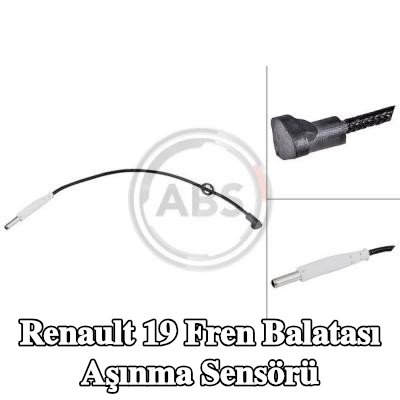 A.B.S. Fren balatası aşınma sensörü Ön Aks Sol, Ön Aks Sağ, Sol, Sağ — 1990 Renault 19