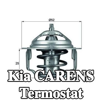 MAHLE Termostat 88°C, 52mm, contasız/sızdırmazlık elemanı olmadan — 2000 Kia Carens