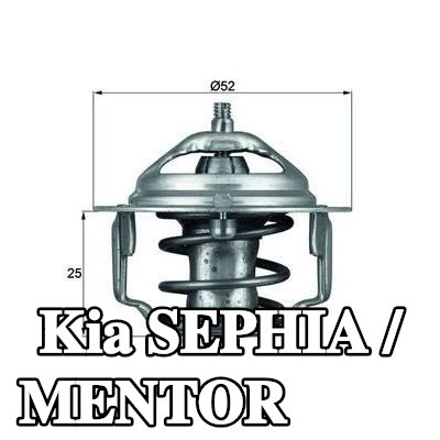 MAHLE ثرموستات 88°C, 52mm, بدون حشية/مانع تسرب — Kia Sephia / Mentor