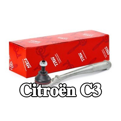 TRW طرف قضيب التوجيه الأيسر, خارجي, 212mm, مع مواد تثبيت — 2012 Citroën C3