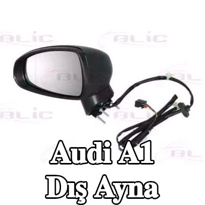 BLIC Sol yan ayna, Elektrikli — 2012 Audi A1
