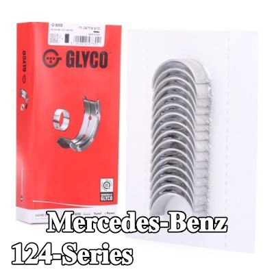 GLYCO محامل الطرف الكبير ذات ظهر فولاذي مطلي بالبرونز — Mercedes-Benz 124-Series