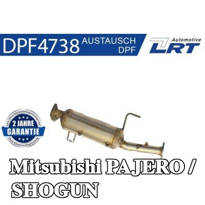 LRT مرشح جسيمات الديزل مع مجموعة التثبيت — 2006 Mitsubishi Pajero / Shogun