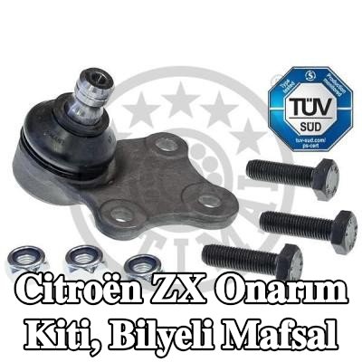 OPTIMAL Onarım Kiti, ön aks sol bilyeli mafsal, Ön Aks Sağ, Alt, aksesuarlarla — Citroën Zx