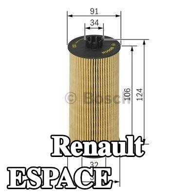 BOSCH فلتر الزيت — 2002 Renault Espace