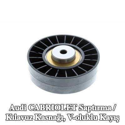 VAICO Saptırma / kılavuz kasnağı, V-ribbed kayış Orijinal VAICO Kalitesi, Outer Diameter: 90mm — Audi Cabriolet