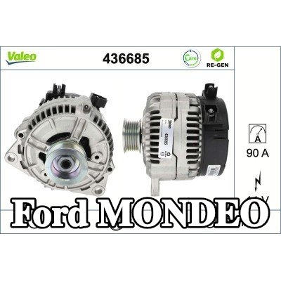 VALEO مولد كهربائي مجدد عالي الجودة, 90A — 2000 Ford Mondeo