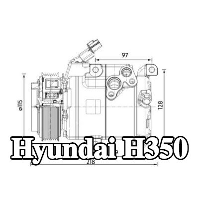 MAHLE ضاغط تكييف الهواء — Hyundai H350