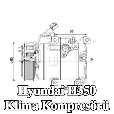 MAHLE Klima kompresörü — Hyundai H350