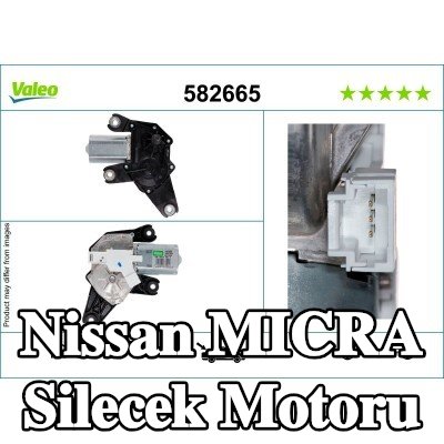 VALEO Silecek motoru Arka, 12V — Nissan Micra