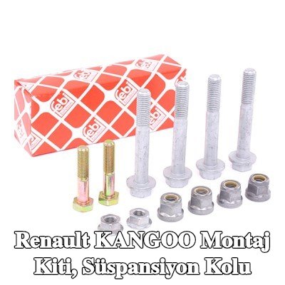 FEBI BILSTEIN Montaj kiti, süspansiyon kolu Ön Aks Sol, Ön Aks Sağ — Renault Kangoo