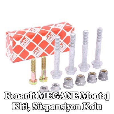 FEBI BILSTEIN Montaj kiti, süspansiyon kolu Ön Aks Sol, Ön Aks Sağ — Renault Megane