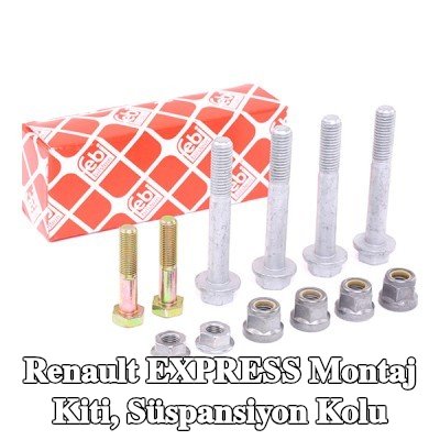 FEBI BILSTEIN Montaj kiti, süspansiyon kolu Ön Aks Sol, Ön Aks Sağ — Renault Express