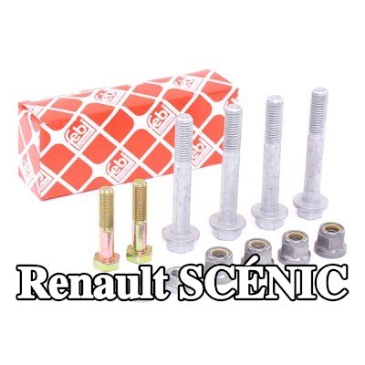 FEBI BILSTEIN مجموعة أدوات التركيب, ذراع التعليق للمحور الأمامي الأيسر, المحور الأمامي الأيمن — Renault Scénic