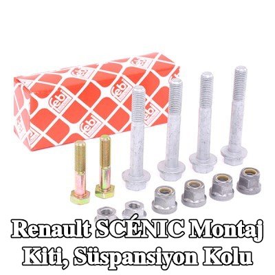 FEBI BILSTEIN Montaj kiti, süspansiyon kolu Ön Aks Sol, Ön Aks Sağ — Renault Scénic