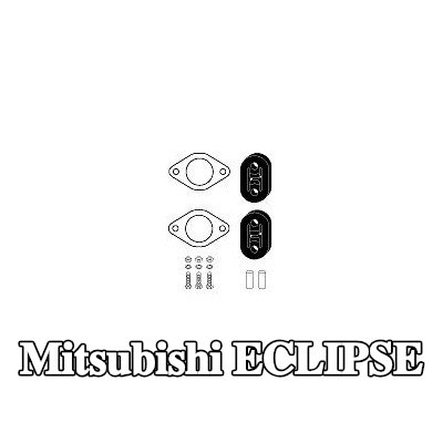 HJS مجموعة تركيب المحول الحفاز — Mitsubishi Eclipse