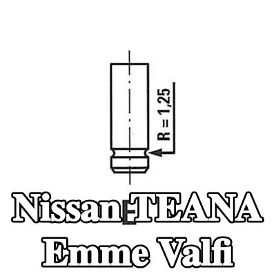 FRECCIA Emme valfi Nitrürlenmiş valf gövdesi — Nissan Teana