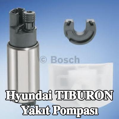 BOSCH Elektrikli yakıt pompası, sabitleme/montaj malzemesi ile, konektör parçaları ile — Hyundai Tiburon