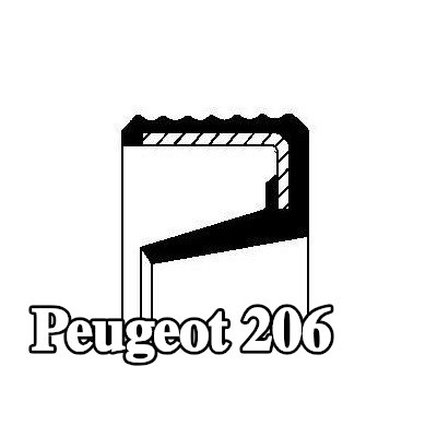 CORTECO حلقة مانعة للتسرب، قضيب الالتواء — Peugeot 206