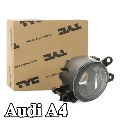 TYC مصباح ضباب يسار, H11, بدون حامل لمبة — 2002 Audi A4