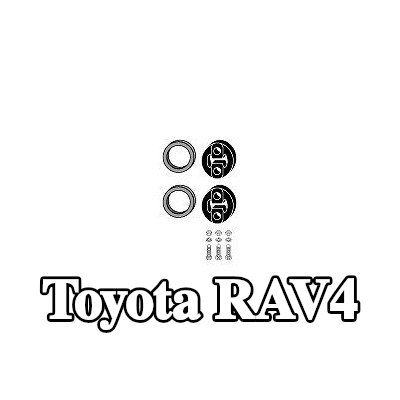 HJS مجموعة تركيب المحول الحفاز — 2002 Toyota Rav4