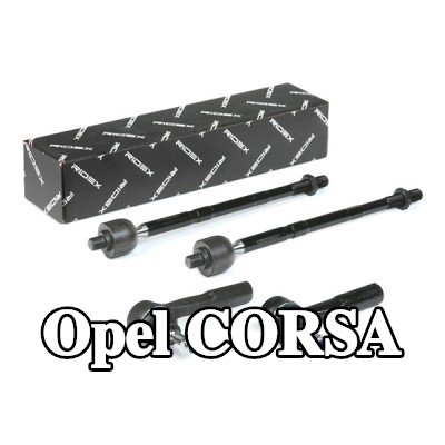 RIDEX مجموعة إصلاح, قضيب الربط المحور الأمامي الأيسر, المحور الأمامي الأيمن, مع وصلة المحور — Opel Corsa