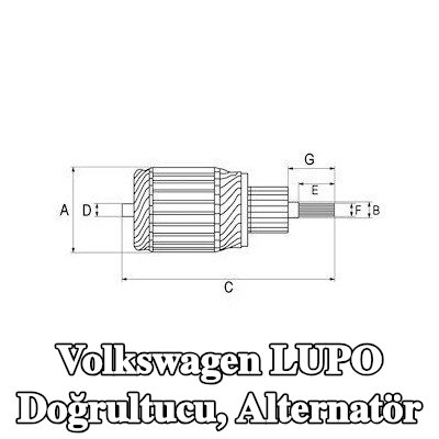 HC-Cargo Doğrultucu, alternatör — 1998 Volkswagen Lupo