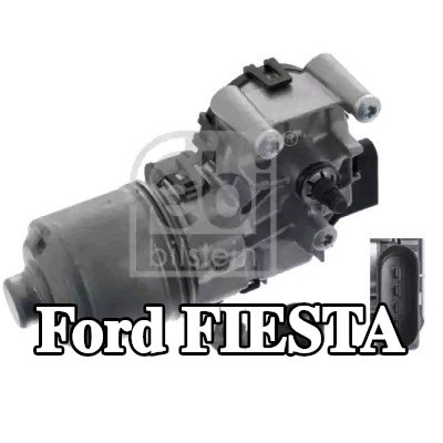 FEBI BILSTEIN محرك المساحات الأمامي, 12V, مع مواد تثبيت/تركيب — Ford Fiesta